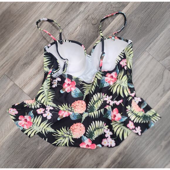 Tropical 2 Piece Tankini size L - Picture 2 of 2